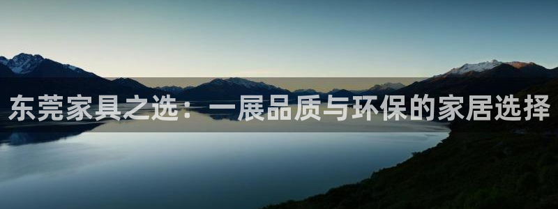 杏耀登录测速：东莞家具之选：一展品质与环保的家居选择