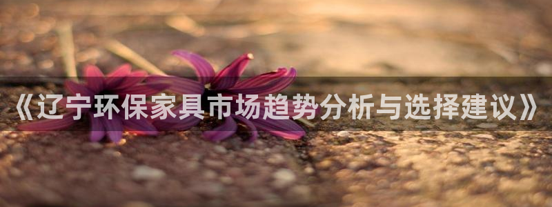 杏耀平台注册会员：《辽宁环保家具市场趋势分析与选择建议》